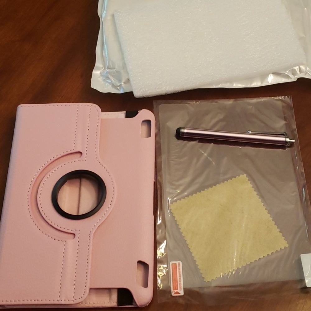 Kindle Fire HDX 7" Light Pink Case & Accessories